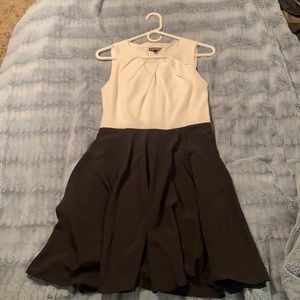 Adorable black and white Express mini dress
